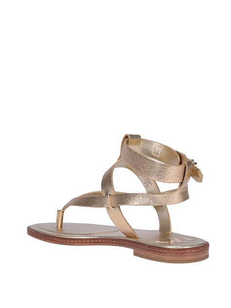 michael kors sandalen pearson|Pearson Leather Sandal .